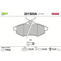 Valeo 301500A Remblokken