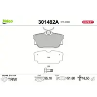 Valeo 301482A Remblokken