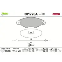Valeo 301726A Remblokken