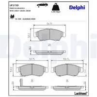 Delphi Remblokkenset, schijfrem LP1739