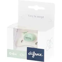 Difrax Fopspeen Natural 0-6m Little Green Dino 1 St Fopspeen