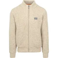 New Zealand beige vest effen normale fit
