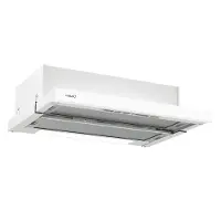 CATA Gartraukis CAMPANA Afzuigkap TFK 6005 WH, Type A, Breedte 60 cm, Max. 162 m³/u, LED, Wit