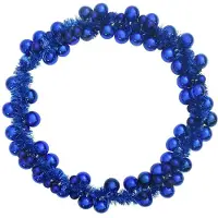 vidaXL Kerstbal Guirlande Blauw 186 cm Polystyreen