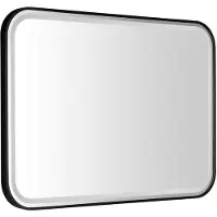 Sapho Cetis spiegel met LED-verlichting 100x70cm, zwart mat