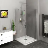 Polysan Zoom Vierkante douchecabine 90x90cm links/rechts-uitvoering
