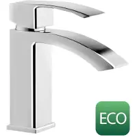Sapho Ginko 35 wastafelmengkraan, ECO mengpatroon, chroom