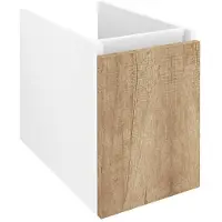 Sapho Lorea Onderkast met deur 30x44x51,2cm, rechts/links, eiken Alabama/mat wit