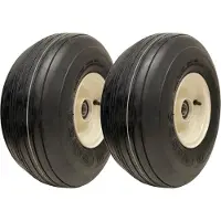 Parnells 15x6.00-6 Multi Rib grasmaaierwielen 6-laags P508 velg en kap 25 mm lager (set van 2)