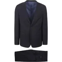 Suitable Structure Kostuum Wol Navy | Donkerblauw | Maat 48