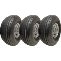 Parnells 15x6.00-6 Multi Rib Grasmaaierwielen 6-laags P508 Velg 25 mm lagers (set van 3)