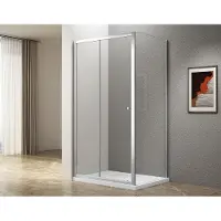 A&n&a aqualine Aqualine UGGA Rechthoekige douchecabine, 1400x800 mm, helder glas