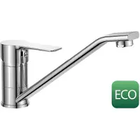 Hak Baron Eco 3,8L/min, keukenkraan, 18,6cm, draaibare uitloop, chroom