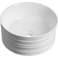 Hak Alette Keramische waskom, hoog, Ø41cm, wit