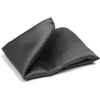 Suitable Zijde Pochet Antraciet -