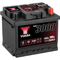 Yuasa YBX3000 Startaccu, 12V, 45Ah, 440A/EN, LB1