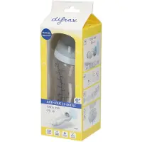 Difrax Babyfles Breed - 310 ml - Lichtblauw - 1 Stuk - S-fles - Anti Koliek