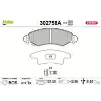 Valeo 302758A Remblokken