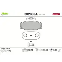 Valeo 302860A Remblokken