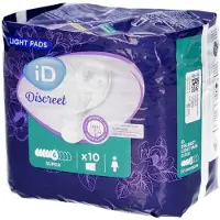 Id Discreet Light Pads Super 10 St Incontinentie onderlegger