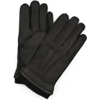 Suitable Handschoen Leer Zwart