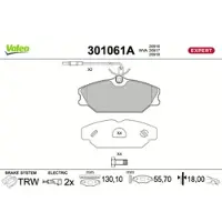 Valeo 301061A Remblokken