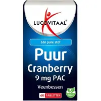 Lucovitaal Puur Cranberry 9 mg PAC Tabletten