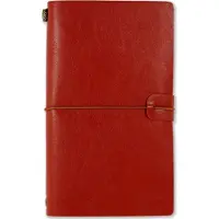 Peter Pauper Press Notitieboek - Voyager - Leder cover - Burgundy - met koordsluiting - 12x20 cm