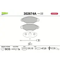 Valeo 302674A Remblokken