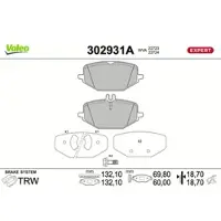 Valeo 302931A Remblokken