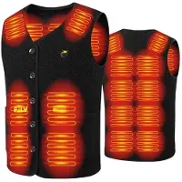 INF Verwarmd Vest met 10000mAh Batterij - Elektrisch Verwarmend Vest USB Aangedreven Slimme Thermostaat Verwarmingskleding XL
