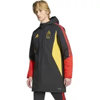 Adidas België Lange Winterjas 2026-2028 Zwart Geel Rood