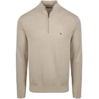 Tommy Hilfiger Pullover Half-Zip Mock Neck Jumper Sandalwood XL