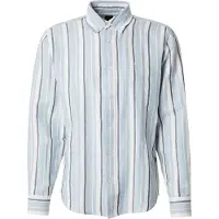 BOSS Overhemd 'Ricoplus' lichtblauw / donkerblauw / wit