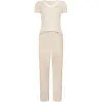 Hunkemoller Pyjama 'Nana' pasteelgeel