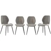 CALICOSY Fabric chair set of 4 h86 cm ashley