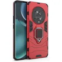 OEM Draaibare ringhouder, kickstand (standaard), beschermhoes, rood, 360 graden