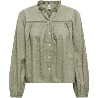 ONLY Onlnoelys ls embroided shirt wvn cs olijf
