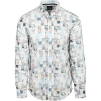 State of Art Overhemd Print Blauw