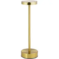 Grundig Tafellamp goud plat USB-C 32x8cm goud Metaal Tafellamp