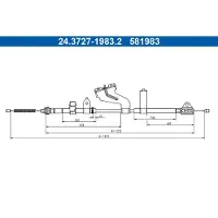 Ate 24.3727-1983.2 Handremkabel