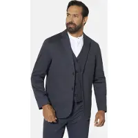 Jan Vanderstorm Comfort Fit Blazer zwart, Effen
