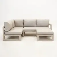 Vita Grosso hoekbank 3 delig links beige