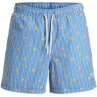 Jack & Jones Zwemshorts 'JPSTMaui Breeze' azuur / lichtgroen / oranje / donkeroranje / wit
