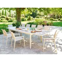 Hespéride Uitschuifbare tuintafel voor 12 personen van aluminium met houtlook ÉVASION