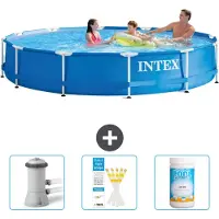 Intex Framezwembad, rond - 366x76 cm - 4-delig, model SCB73