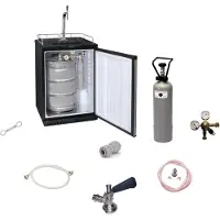 Ich-zapfe Complete set - Fust koelkast, kegerator, biertap, 1 lijn, 50 liter/h, professioneel - incl. Tapzuil Elegant en compensatorkraan