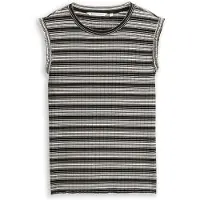 Tom Tailor DENIM Top zwart / wit