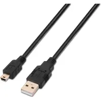 Aisens A101-0024 USB-kabel USB 2.0 1 m USB A Mini-USB B Zwart