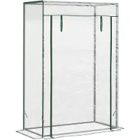 Outsunny - Tomatenkas - met Deur - Waterdicht - UV-bestendig - Wit